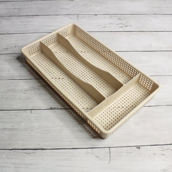 Hutzler Vintage Utensil Flatware Cutlery Tray Drawer Organizer Rack Caddy - Picture 2 of 5